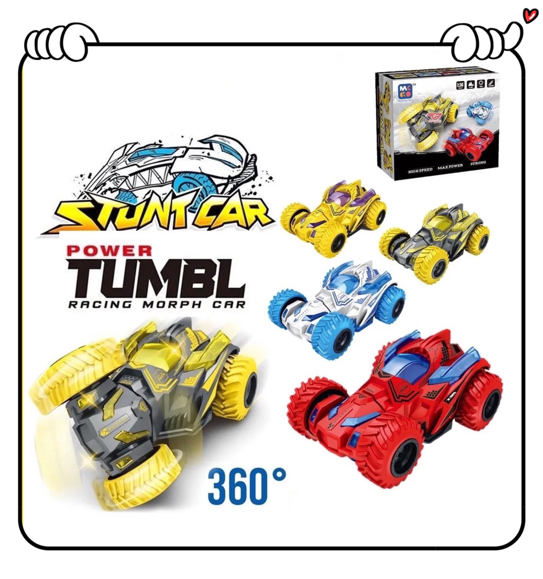 360℃ Stunt Off-road Vehicle Children's Toy Boy Stunt Spinning Four-wheel Drive Off-road Car Toy