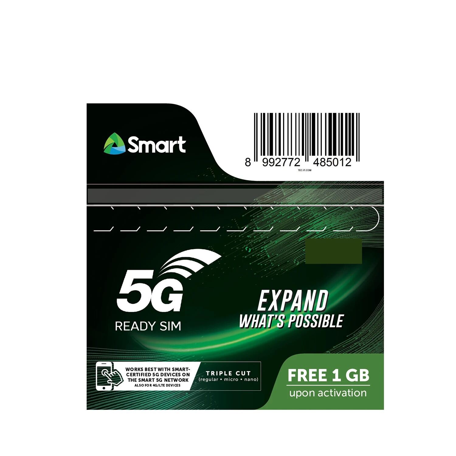 Smart 0921 Prepaid Sim 5G Ready Classic Vanity