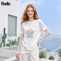 puella | Sun Protection Slimming Lace Stitched Long Sleeve Shirt