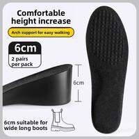 ZHIHAOEN | Height Increasing Invisible Insoles Mens Anti-Odor Shock Absorption 2cm 5cm