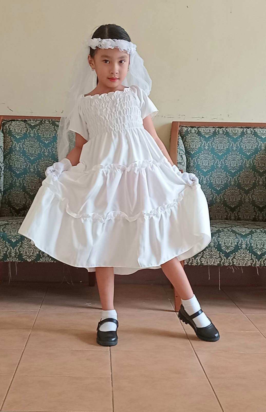 toddler white graduation dress Girl Dresses Toddler Kids Princess Formal Party Graduation Bridesmaid –  ilovethedress main image 1