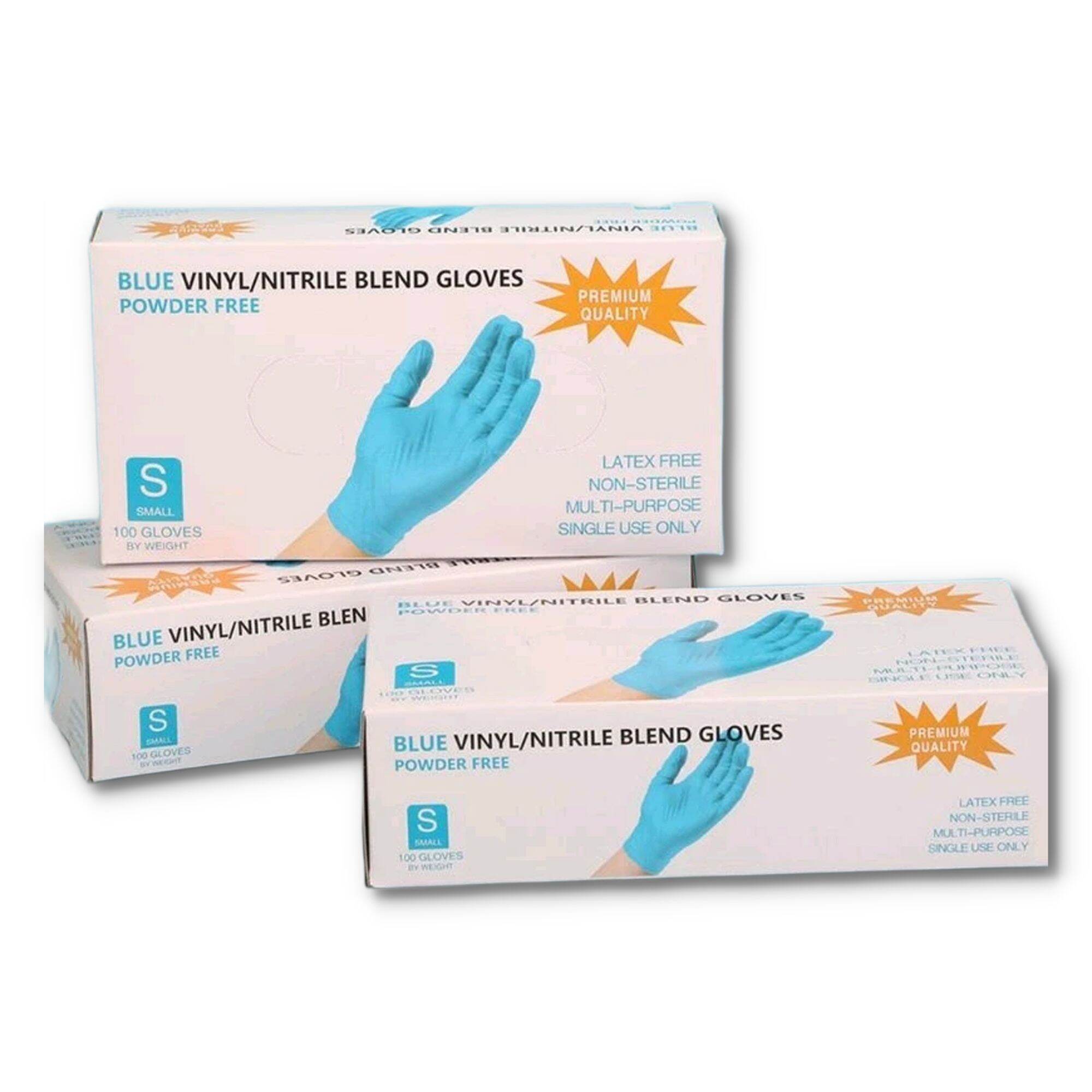 Nitrile Vinyl Blue Gloves Latex Free Powder Free Lazada PH