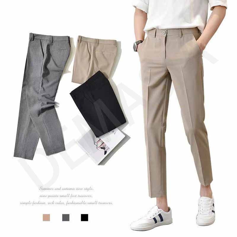 Mancrew Slim Fit Formal Pant for men - Formal Trouser Pack of 3 (Black,  Blue, Khaki)