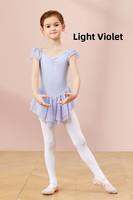 aiwuge | Childrens Summer Short Sleeve Dance Practice Suit Ballet Skirt