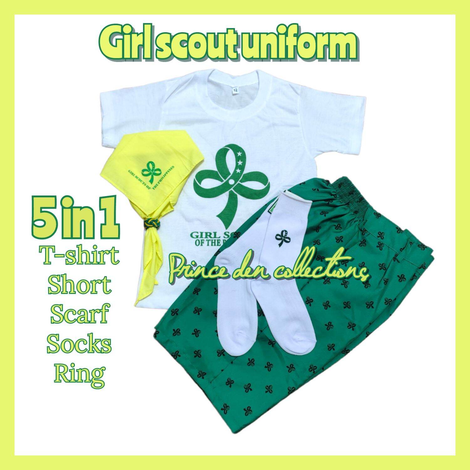 NEW COD GIRL SCOUT UNIFORM COMPLETE SET (6 in 1) TWINKLER STAR JUNIOR