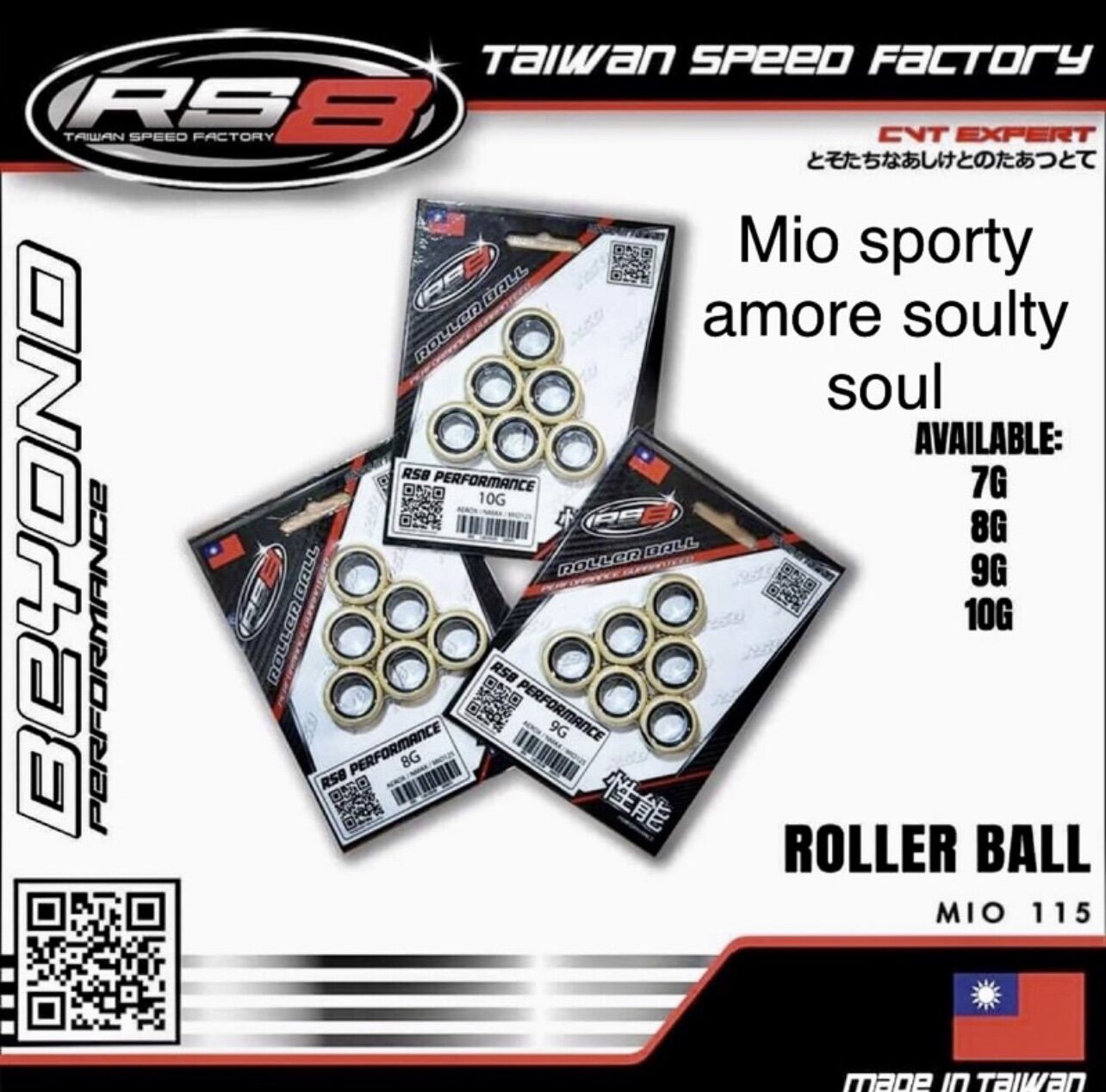 RS8 Pulley ball set mio sporty amore soulty soul