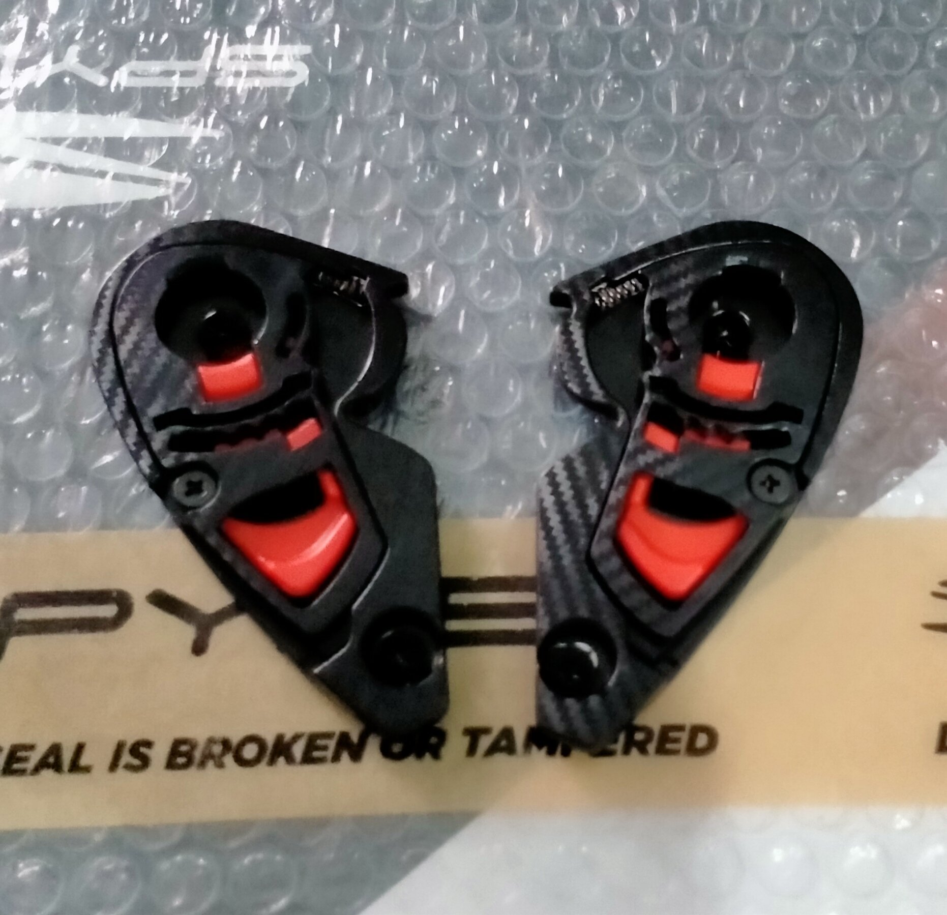 MT helmet spare visor mechanism for Thunder 3 sv, Revenge, Stinger