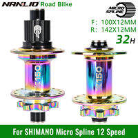 Road Bike Hubs For Gravel Riding Front Rear Hubs Nanlio X150 100x12mm 142x12mm 28 32 36 Holes HG NX SX MS 11 12 Speed 6 Pawls