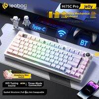 LEOBOG HI75C Aluminum Mechanical Keyboard with Xingya Switch Three-Mode Wireless Connection Full Key Hot-Swappable Gaming and Office Keyboard Compact Design