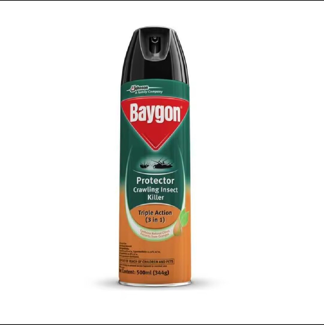 Baygon Protector Crawling Insect Killer Triple Action (3 in 1) 500ml (344g)