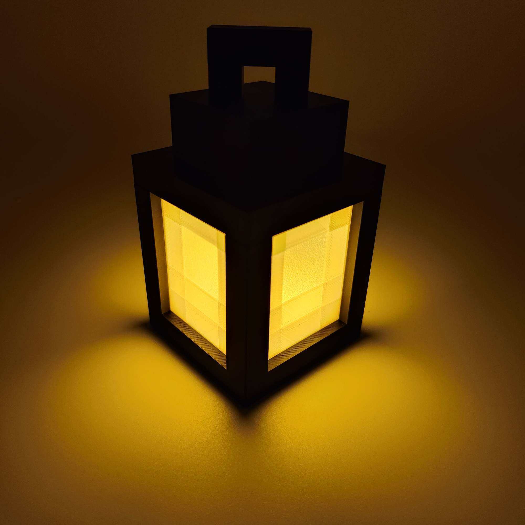 Creative Minecraft Atmosphere Pixel Lamp 3D Printed Mini Lantern Bedside Lamp Torch Lamp Gaming Esports Themed Lighting