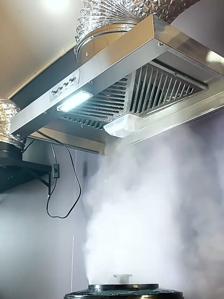Kitchen Range Hood Exhaust Fan Ventilation Stainless Steel Silent Air ...