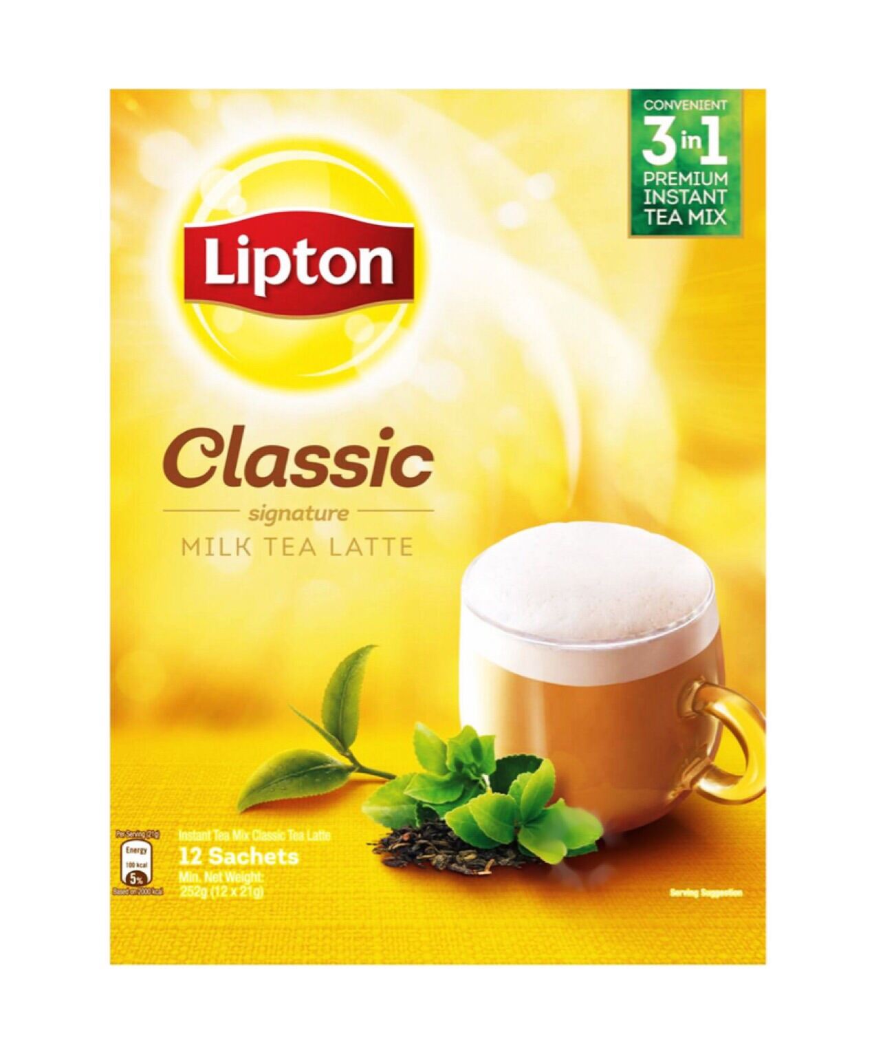 Lipton 3in1 Instant Milk Tea Latte - Classic (22g X 12) | Lazada PH