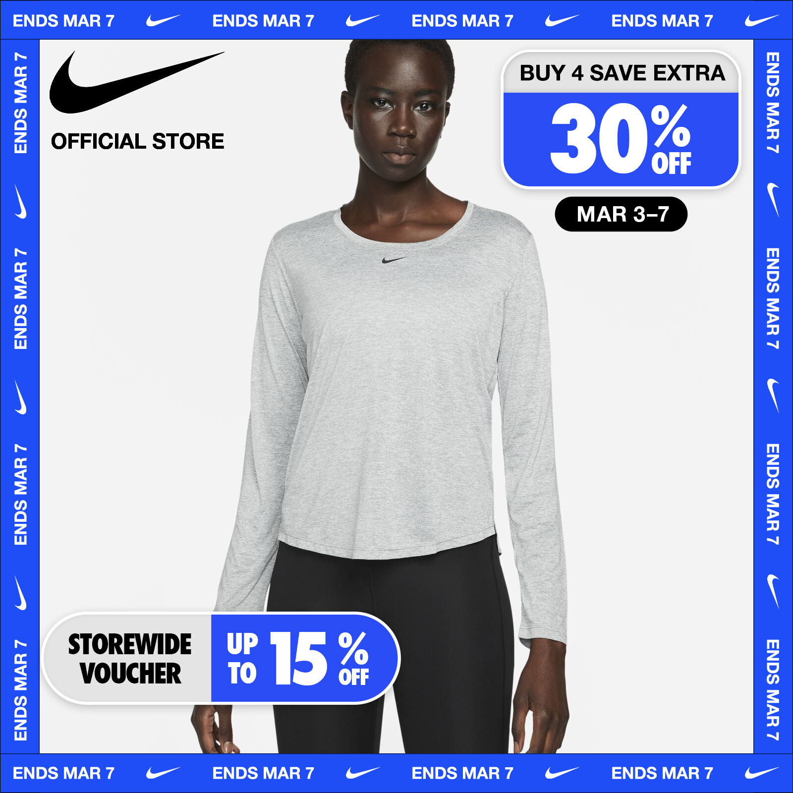 Womens long sleeve sales dri fit shirts