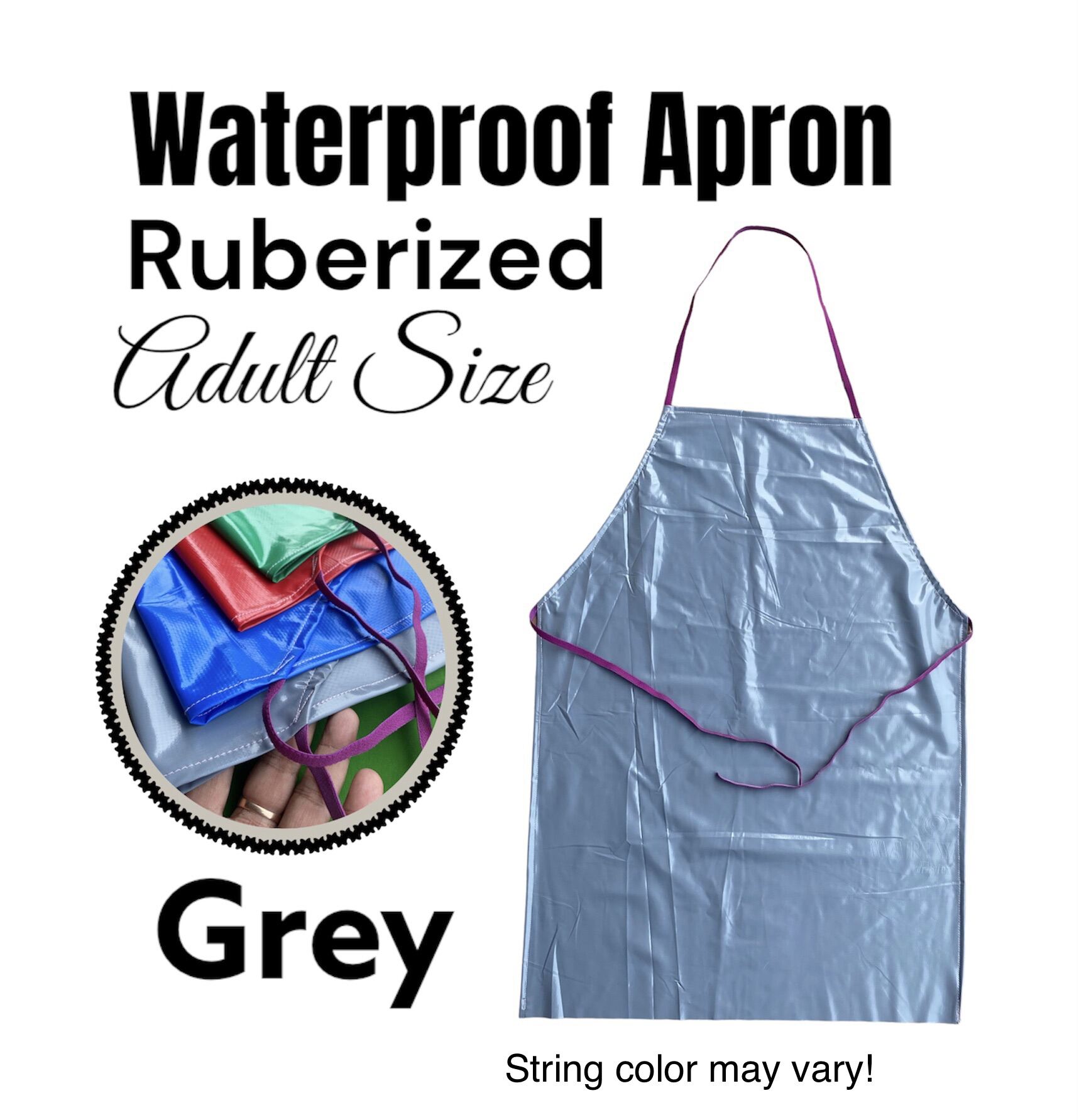 PVC Apron Waterproof & Rubberized Kitchen / Meat Seller Apron