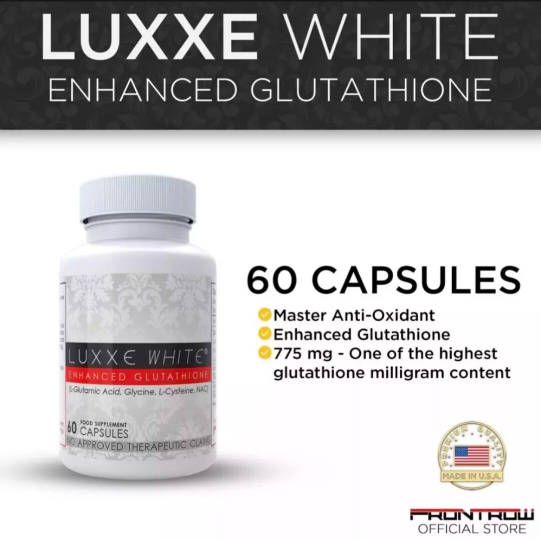 luxxe white enhanced glutathione capsule lazada 775Mg Capsules - Whitening & Anti-Aging With Free Soap epithalon peptide mechanism telomerase double strength Size:30 ml x 3