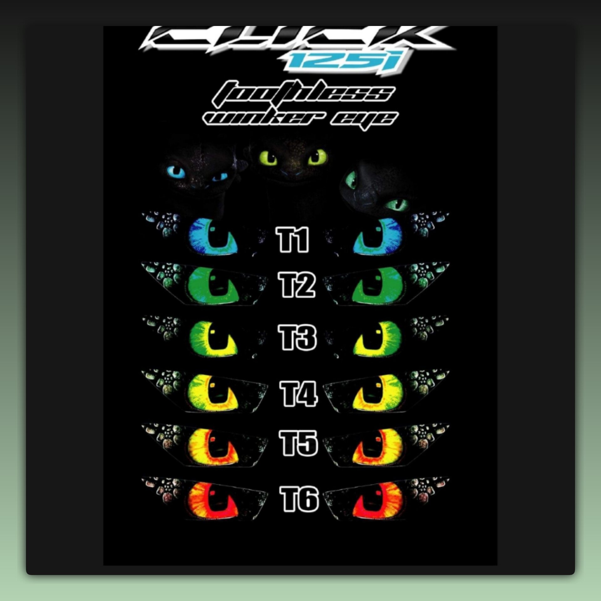 Click 125i/150i V2/V3 Winker Eye. 