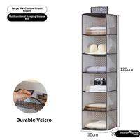MOMIAN | Hanging Closet Organizer Fabric Storage Bags