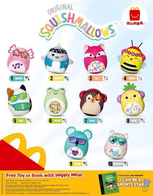 Mcdonalds Squishmallows Happy Meal Toys Complete Set Of 10 Lazada Ph