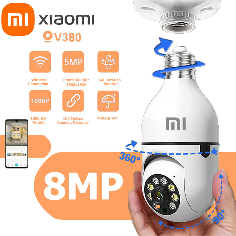 Xiaomi WiFi Bulb Camera - HD Auto Tracking CCTV