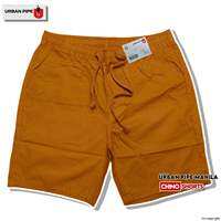 URBAN PIPE Chino shorts for men Above the knee Garterized adjustable strings COTTON