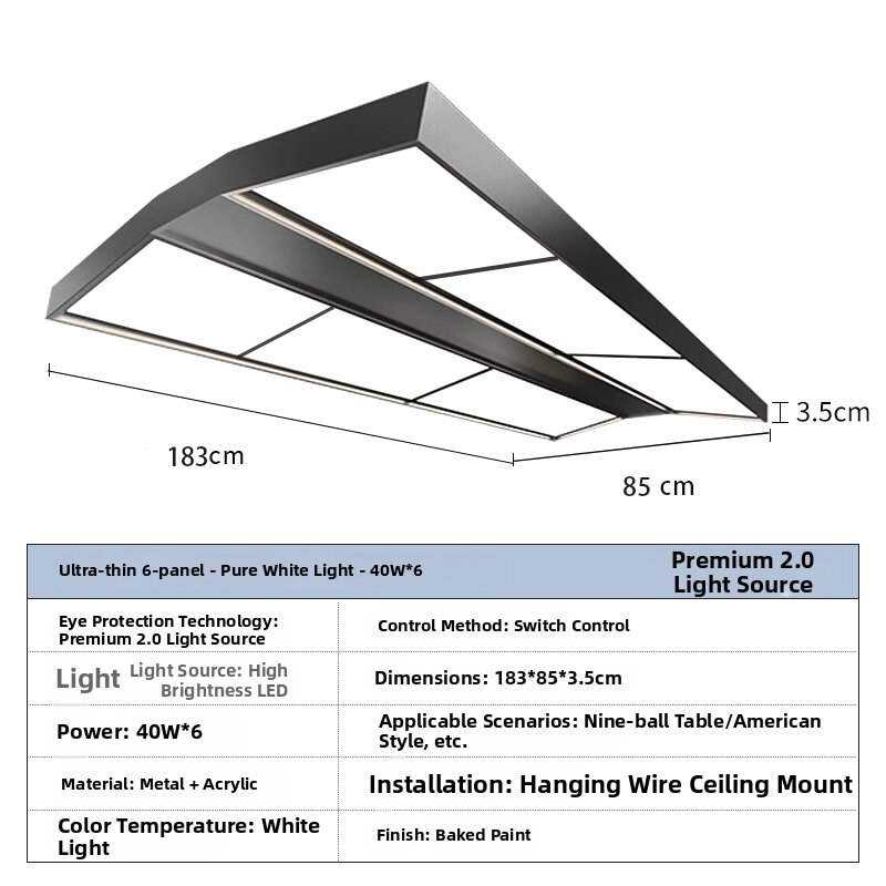 EUROB | LED Glare-free Billiard Light
