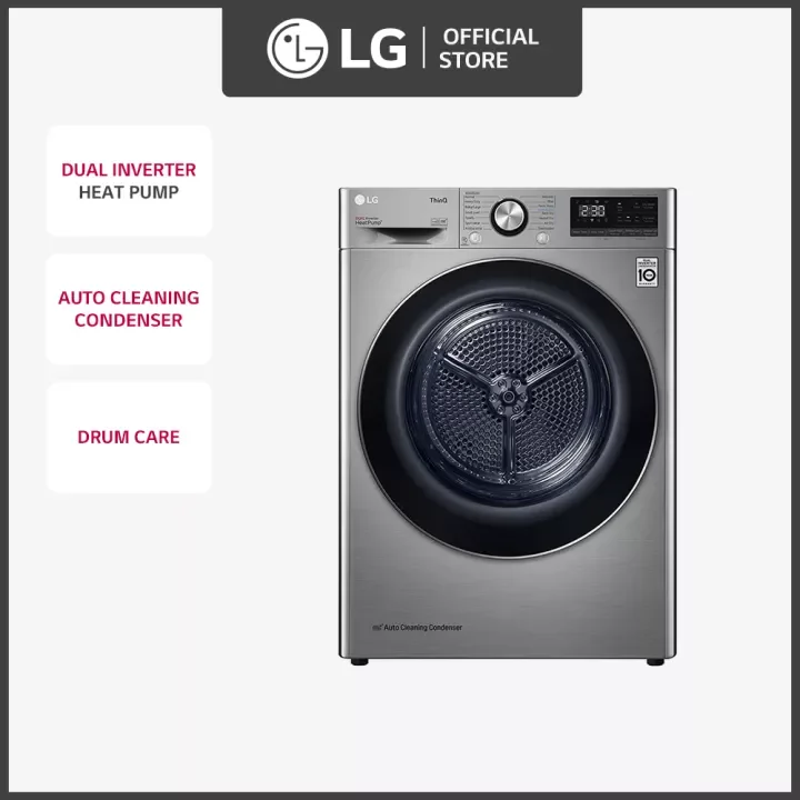 ] LG Dual Inverter Heat Pump 9.0kg Dryer with ThinQ Allergy Care Cycle