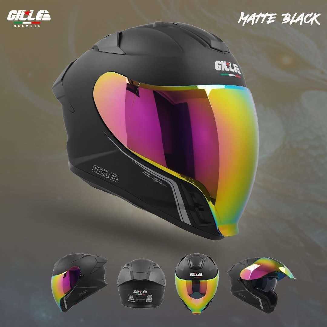 GILLE Phoenix Dualvisor Fullface helmet with Freebies. 