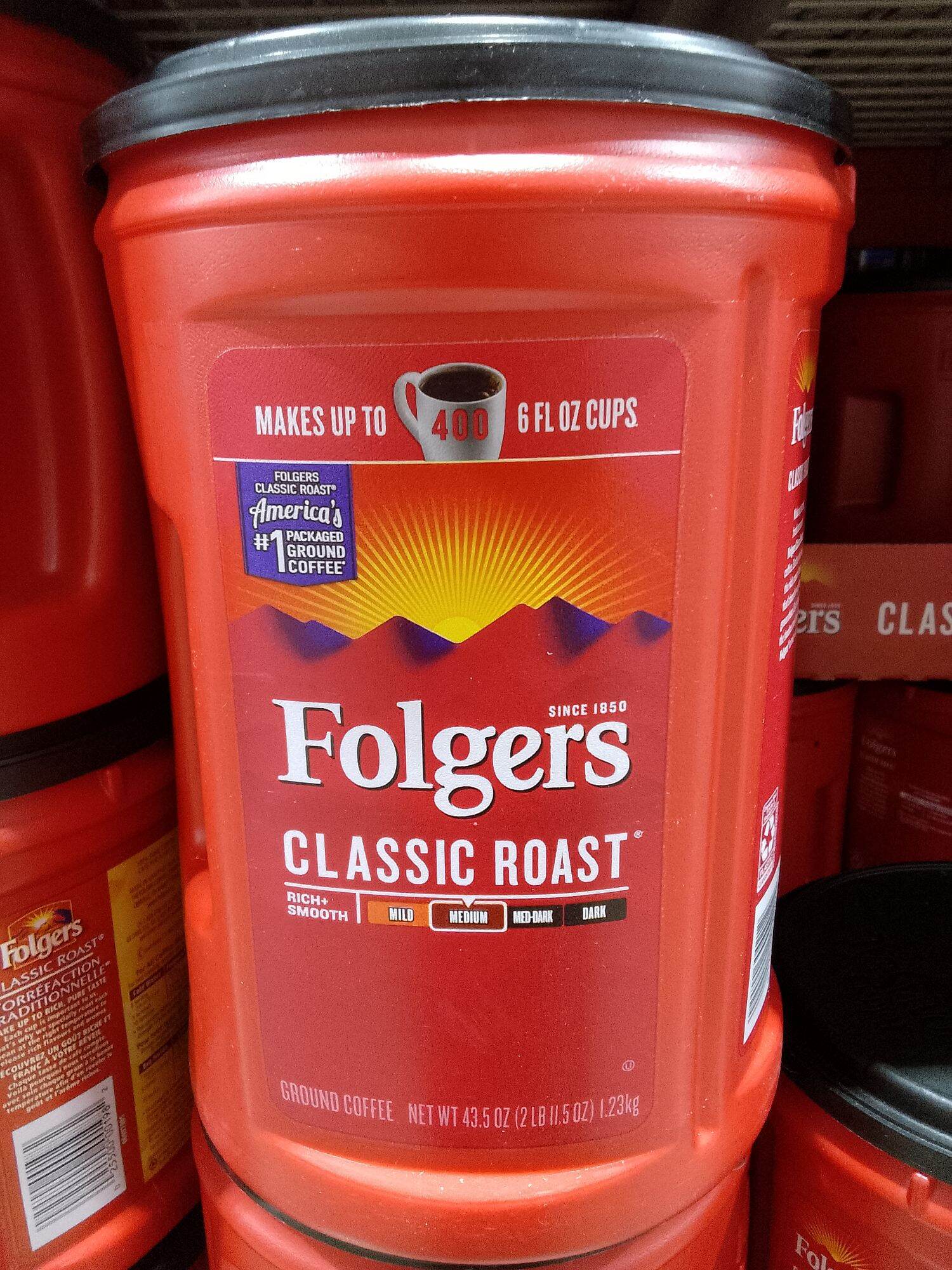 Folgers Classic Roast Medium Ground Coffee 1.23kg Lazada PH