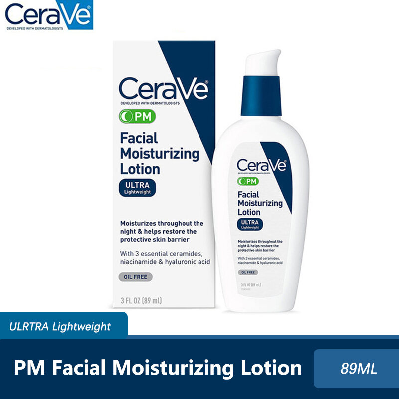 CeraVe PM Facial Moisturizing Lotion - Hydrating Night Lotion