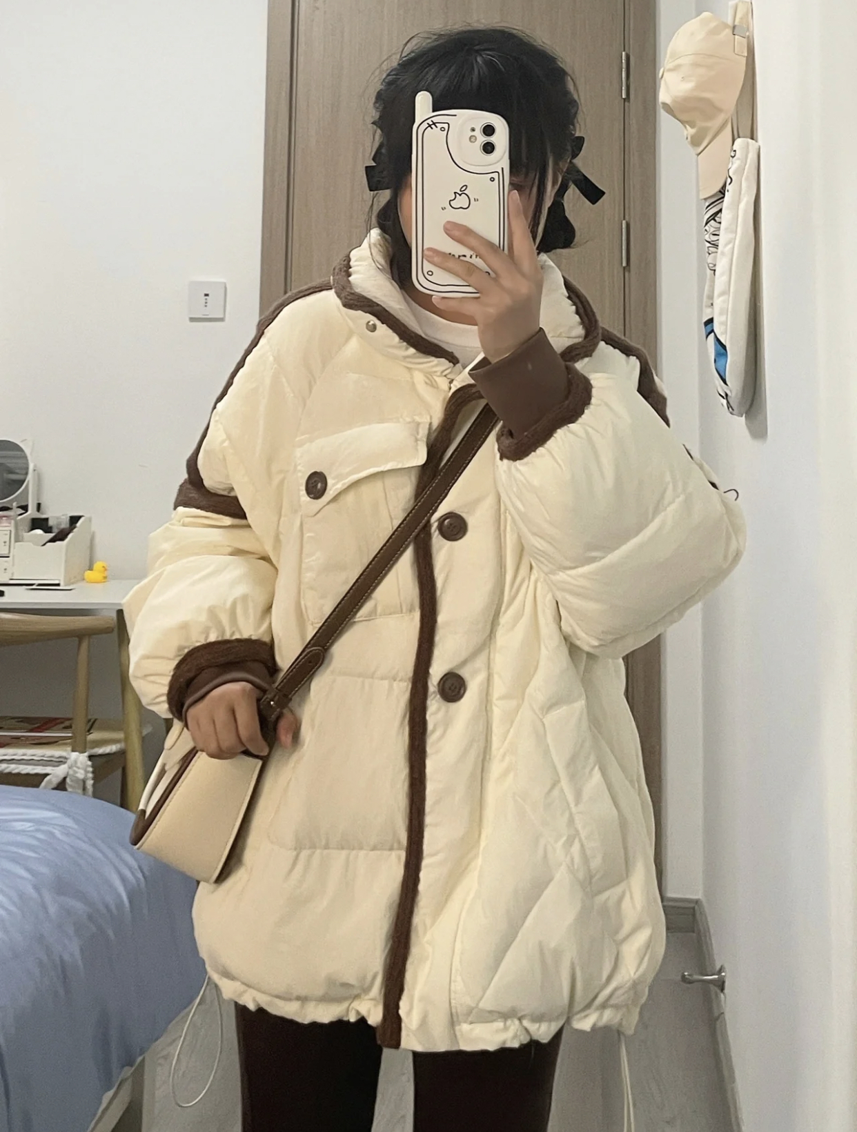 Milk Fufu White Cotton-Padded Coat Cotton-padded Clothes Women's Winter ...