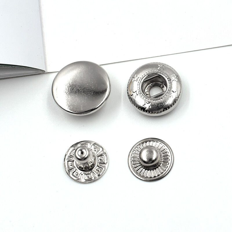 25 Silver Metal Snaps for Clothing, Bodysuit Snaps Size 15, Baby Clothes  Snaps, Metal Snap Fasteners 10mm No Sew, Cap Snap Buttons, Poppers -   Hong Kong