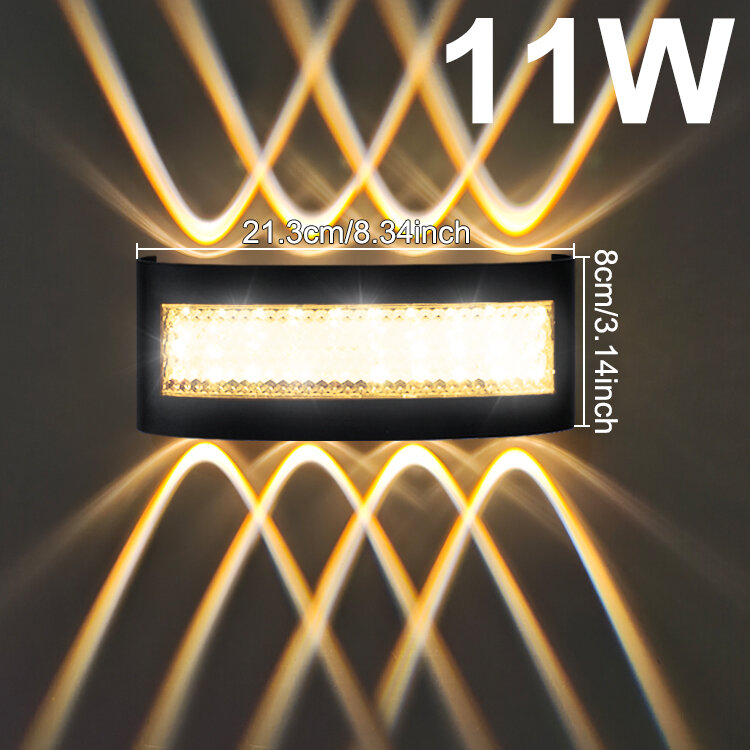 Creative Modern Waterproof LED Lights Outdoor Garden Corridors Living Rooms Bedrooms Up and Down Lighting 85-265V Wall Lights