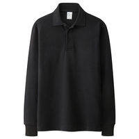 Spordela | Customized Mens Polo Shirt Long Sleeve Turn-down Collar Pique Cotton Large Size