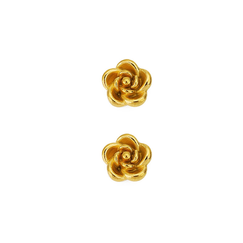 5pcs 5 8 mm Never Fade PVD Stainless Steel Spacer Beads With Hole Flower Beads Necklace Bracelet Findings For DIY Jewelry Making