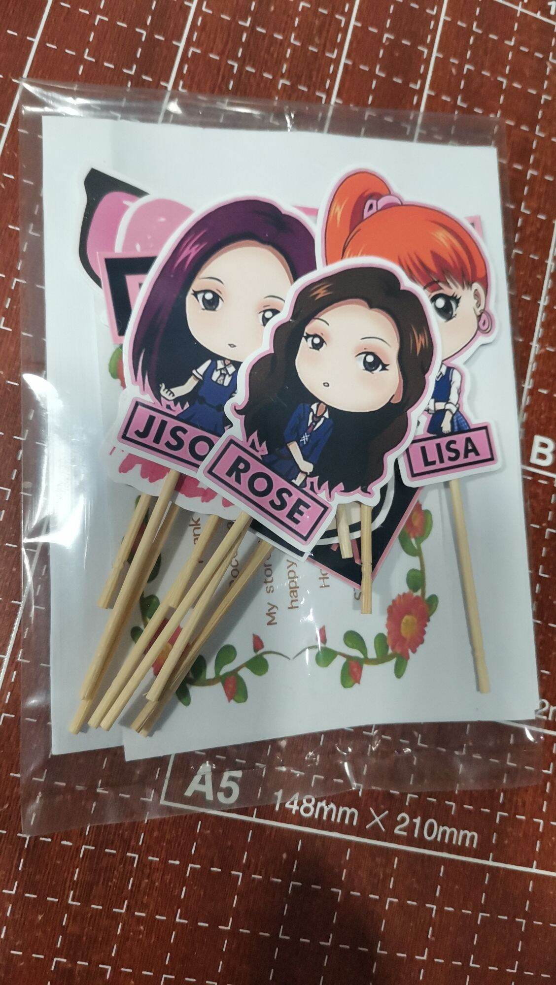 12pcs ready to use blackpink cupcake toppers lazada ph