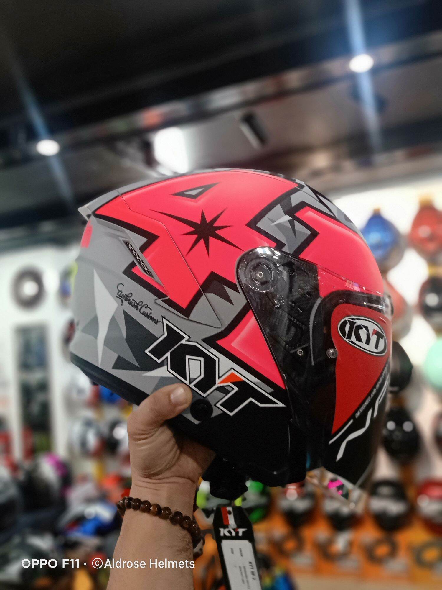 kyt half face helmet