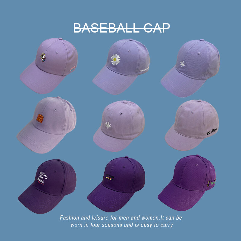 Yilirongyumm〗 Purple Baseball Caps For Men And Women Mens And