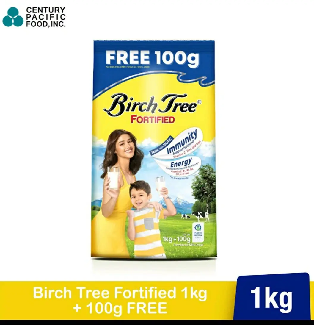 Birch Tree Fortified milk powder 1kg + 100g