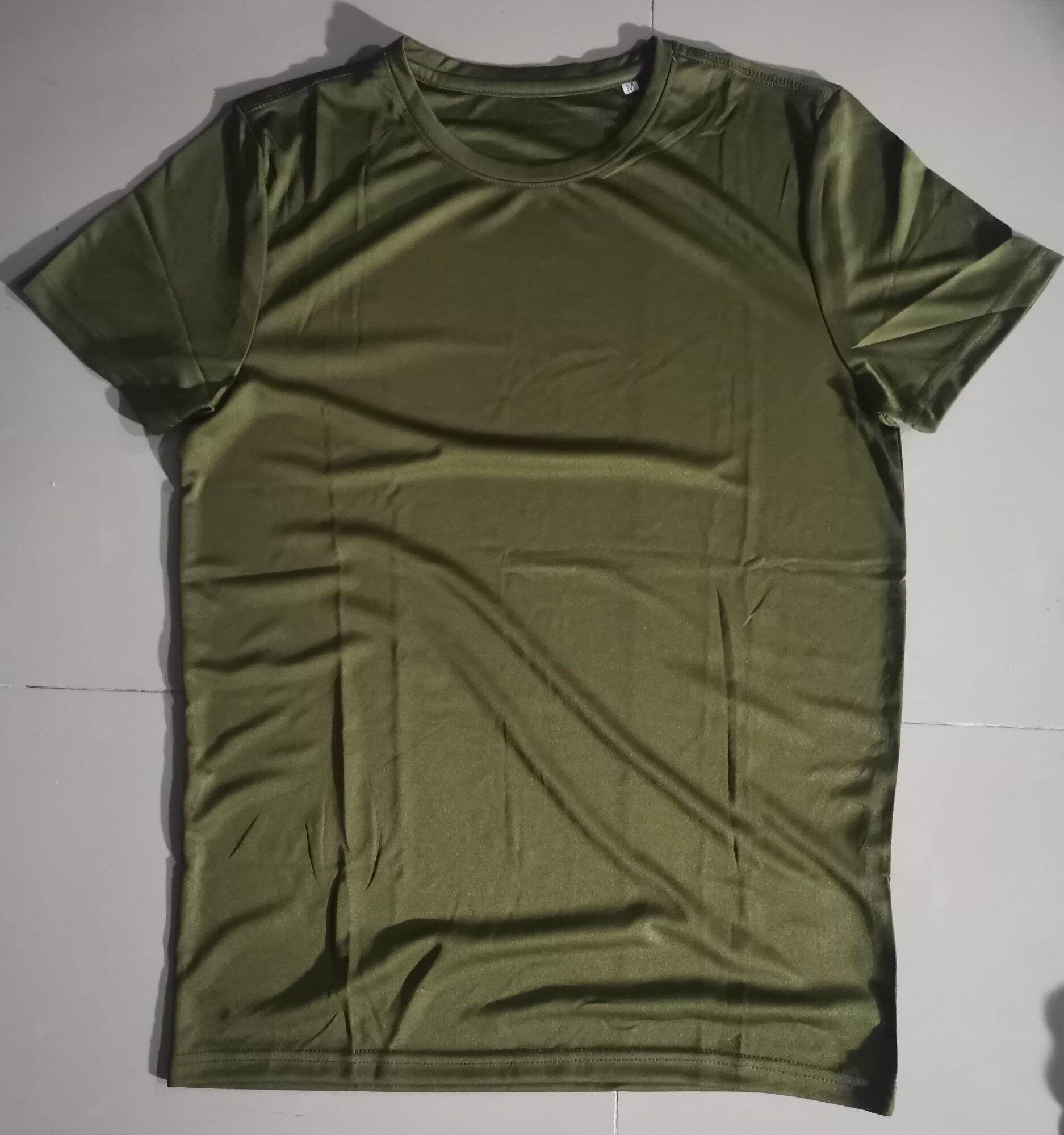 Active Dry Tshirt Plain Olive Green Gray Lazada PH