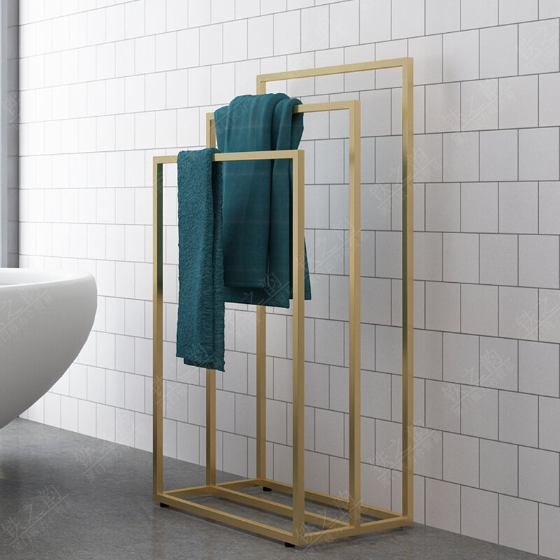 Floor Towel Rack Bathroom Towel Hanging Bedroom Clothes Storage Simple