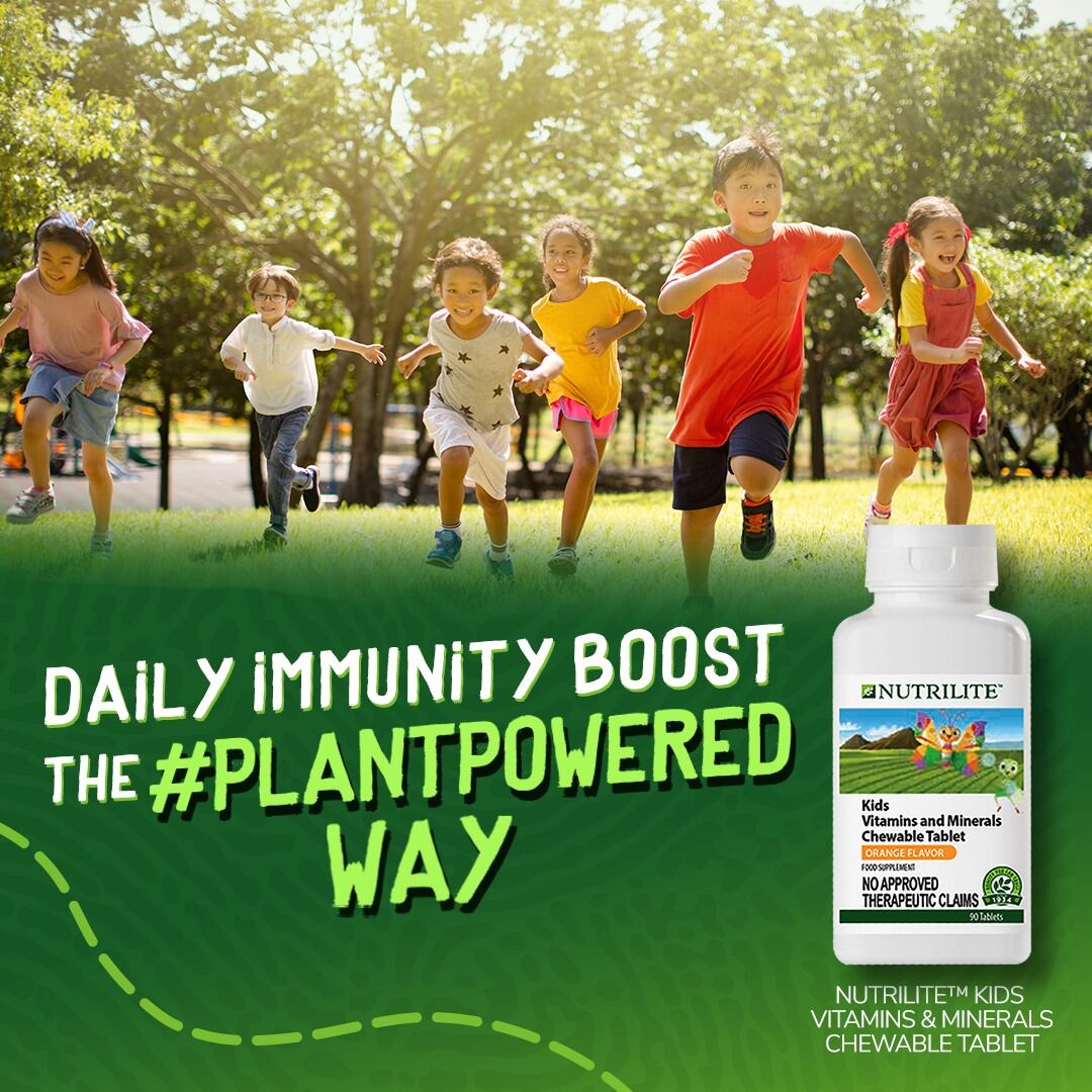AMWAY NUTRILITE KIDS VITAMINS AND MINERALS CHEWABLE. 