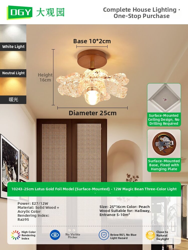 DGY | Rustic Japanese Style Ceiling Interior Light