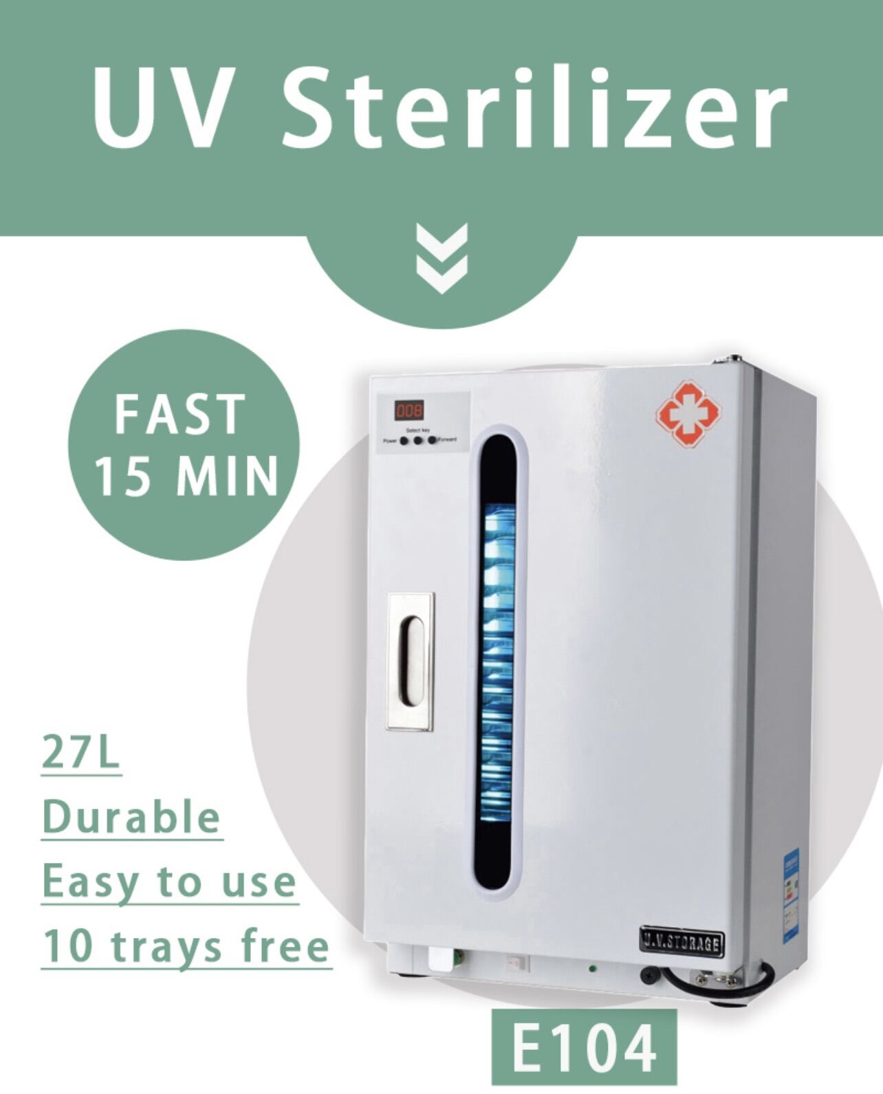 Taiwan Dental UV Disinfection Sterilizer Table or Wall Mounted with 10