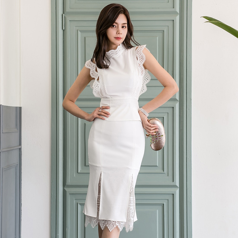 2020 Korean Style New Style Fashion Elegant Stand Collar Slim Fit ...
