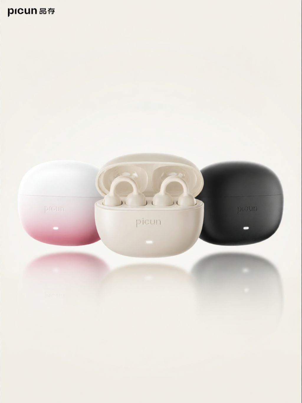 PICUN | Open-Ear Air Bone Conduction Hanging Bluetooth Earbuds