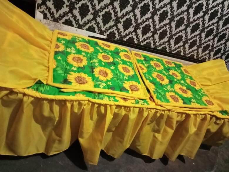 Sofa cover with lace printed 3in1 | Lazada PH