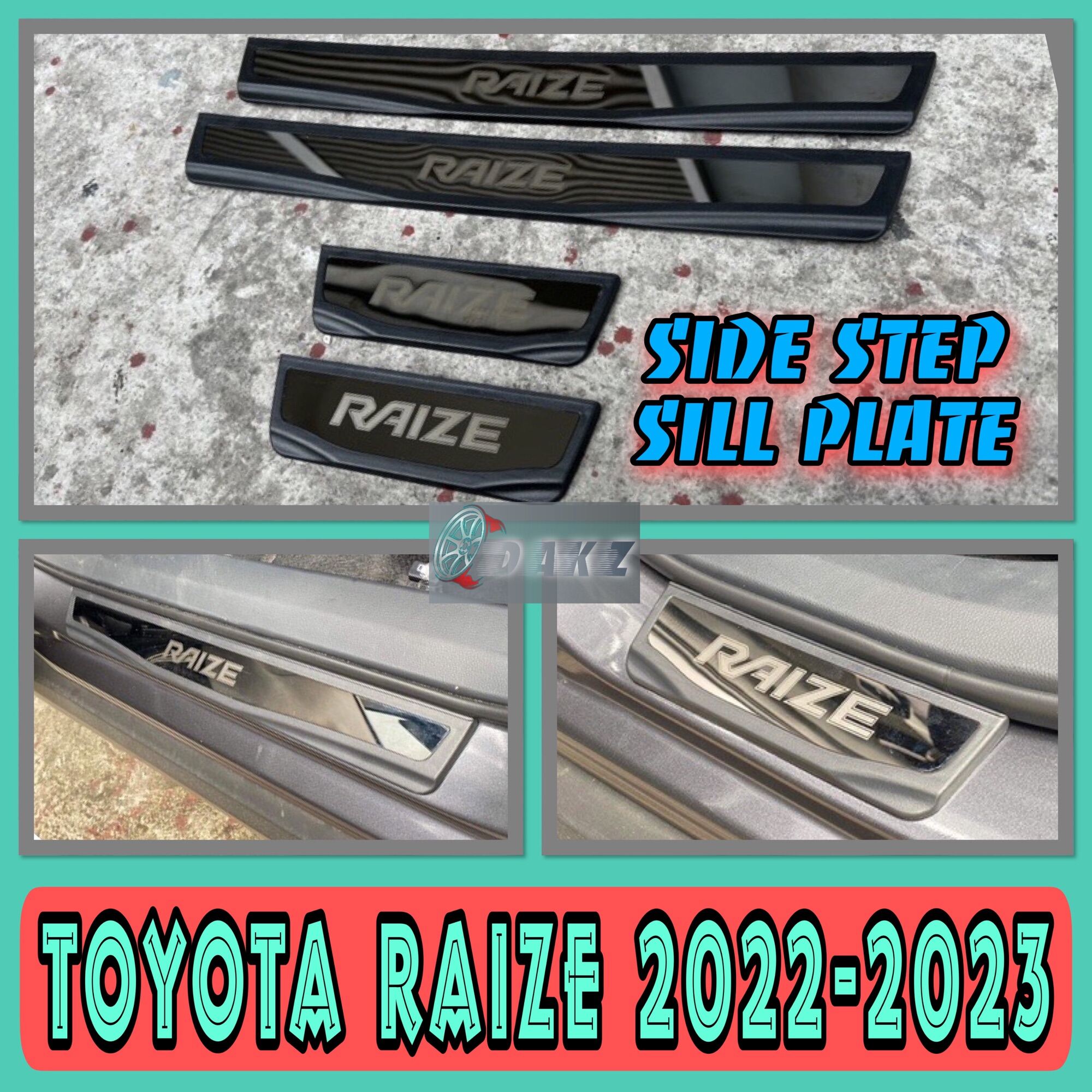 TOYOTA RAIZE 2022 2023 SIDE STEP SILL PLATE Lazada PH