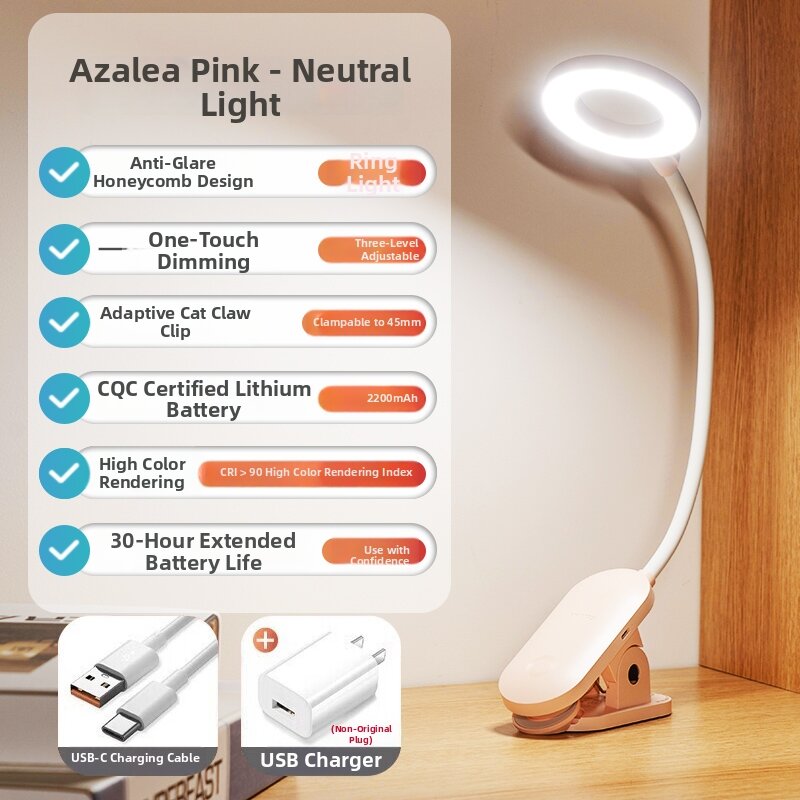Philips | Clamp LED Rechargeable Eye-Protecting Desk Lamp
