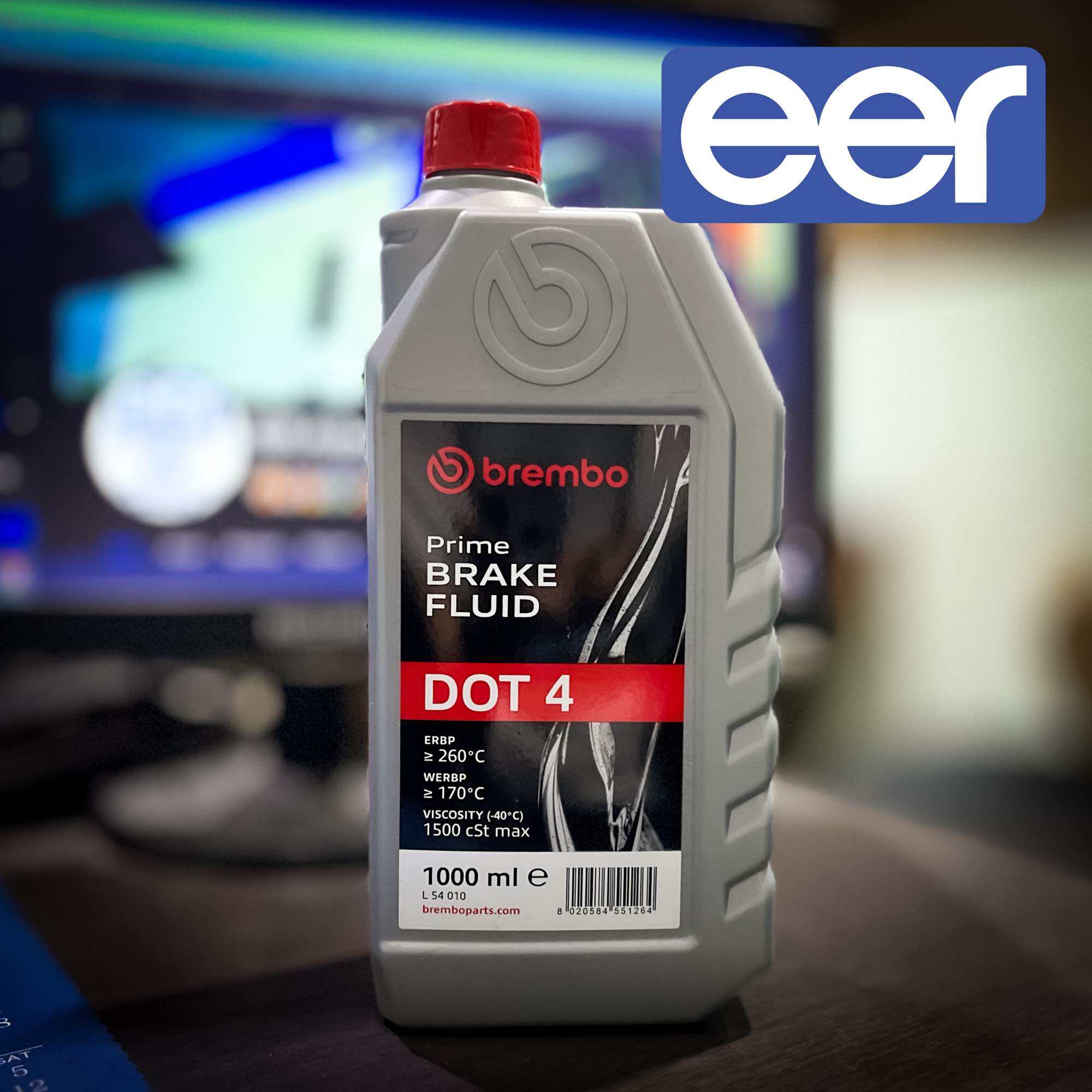 Brembo DOT4 Brake Fluid (1 Liter) Prime Brake Fluid DOT4 Brake Fluid